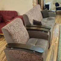 مبل ۷ نفره به رنگ قهوه ای سوخته