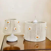 ست اباژور و‌لوستر مکرومه طرح شکوفه بهاری