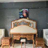 سرویس خواب کوئین فرانسوی تمام چوب