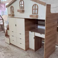 مجموعه تختهای ۲ طبقه نوزاد و نوجوان،کمد دار،میز