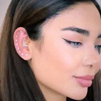 پرسینگ.چال گونه.میکرودرمال. سوراخ کردن گوش