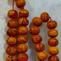 سه عدد تسبیح کهنه نظیر پرچمی وکهربا