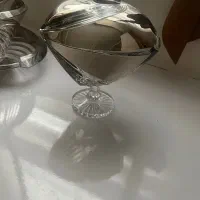 شکلات خوری و میوه خوری و شیرینی خوری کریستال