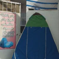 چادر مسافرتی بلیزر طوسی آبی ارتقاع بلند ۲ متر