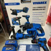 کیت شارژی ۳عددی براشلس(بدون ذغال)ویوارکس