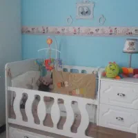 تخت کودک و نوجوان به همراه تشک مناسب سیسمونی