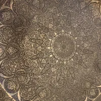 سینی مسی قلم‌زنی اصفهان، قطر ۹۰، کار دست اصیل