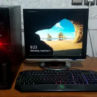 کیس 1tb با مانیتور و موس کیبرد