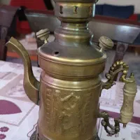کتری شکاری ذغالی قدیمی برنجی