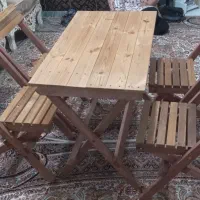 نهار خوری تاشو چوبی