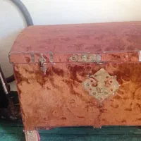 صندوقچه قدیمی یخدان چوبی
