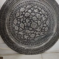 سینی قلمکاری شده مس عتیقه