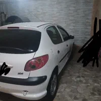 ۲۰۶ سفید مدل ۹۰ تمیز