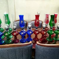 چراغ گردسوزنفتی فیتیله دار در۳رنگ متنوع روشنایی