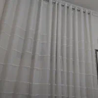 پرده تور با آستر