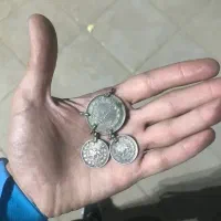 سکه نقره قدیمی دوره قاجار و پهلوی اول