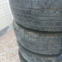 ۴حلقه رینگ و لاستیک پژو لاستیک درحد۵۰درصد