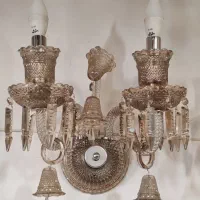 لوستردیوارکوب باکارات دوشاخه شامپاینی بلورکریستالی