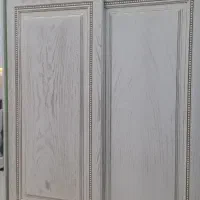کمددیواری درب ریلی.روکش چوب طبیعی رنگ پلی اورتان