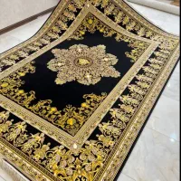 فرش ورساچه مشکی طلایی 1200شانه