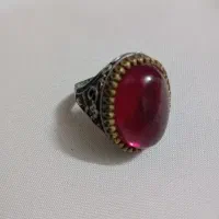 انگشتر یاقوت نقره