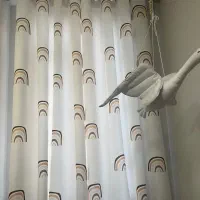 پرده پنلی در حد نو طرح رنگین کمان