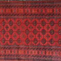 قالیچه دستی طرح ترکمن