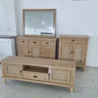 کنسول جاکفشی میز تیوی حصیری کد ۱۹