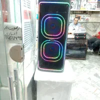 اسپیکر به همراه دو میکروفن شارژی