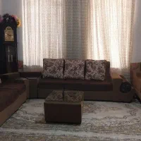فروش مبل ۹نفره باکاناپه میز گل میزتمیز  ۱۲ ملیون