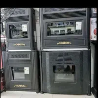 شهر بخاری گازی شومینه ای طرح دار مدل m67