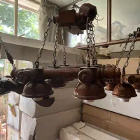 پنج عدد لوستر چوبی نو