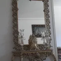 آیینه وکنسول ساعت ایستاده