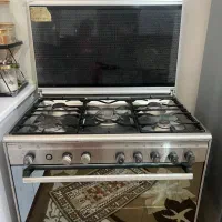 اجاق گاز فر تمام استیل با دوتا جوجه گردان