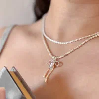 گردنبند پاپیون قلبی