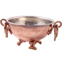 شش عدد کاسه مسی