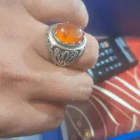 انگشتر عقیق خوش رنگ