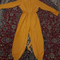 لباس سرهمی زرد