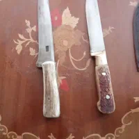تعداددوعددکارد فولادی دسته شاخ قدیمی