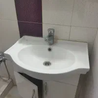 سنگ روشویی بهمراه باکس و شیر