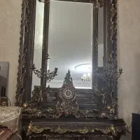 سلام آینه کنسول فلز و چوب لاکچری