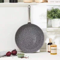 ماهیتابه گرانیت کاراجا سایز 30 سانتی طوسی
