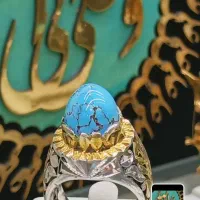 انگشتر نقره کلسیونی فیروزه نیشابور