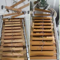 مانکن چوب کار لباس رگال آویز چوبکار رختی چوبلباسی