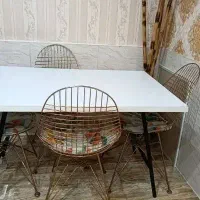 فروش میز نهار خوری ۴ نفره استیل کار تهران