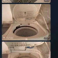 لباسشویی دوقلو هایر   فریزر ۷کشو هردو کاملا سالم