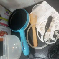 ماهی تابه و تخم مرغ آب پز کن فندکی