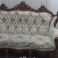 فروش یک دست مبل سلطنتی ۹ نفره چوب راش اصل
