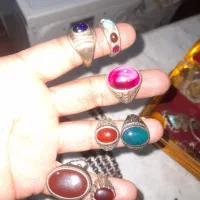 اویز تسبیح نقره انگشتر