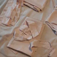 5 عدد پرده پشت دری رنگ صورتی گلبهی